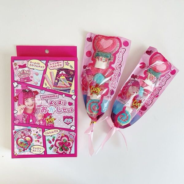 しなこ グミマシュマロ棒 2本 よくばりお菓子セット 2種セット しなこちゃん SNS 詰め合わせ YouTuber 原宿