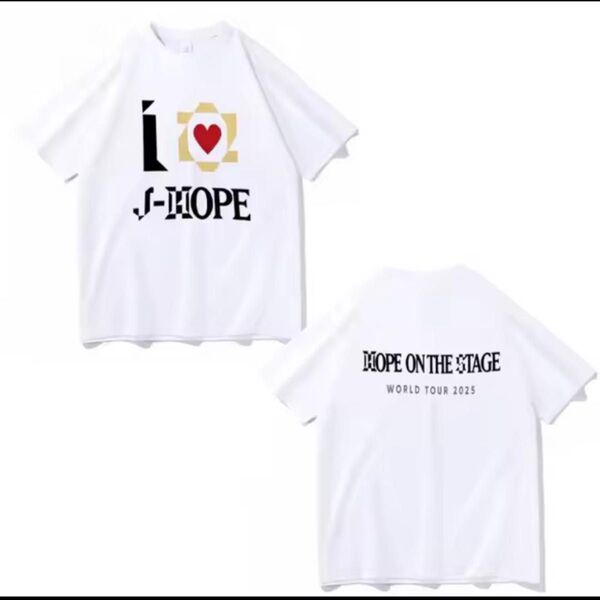 J-HOPE TOUR 'HOPE ON THE STAGE 白 ツアーTシャツ L ホビ