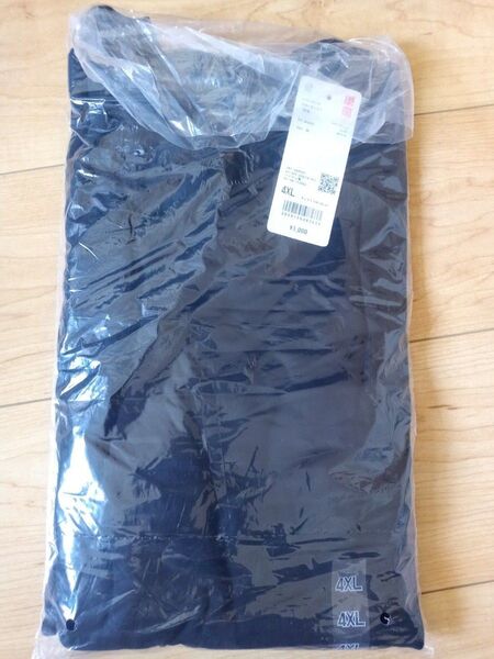 未使用未開封 ユニクロ ソフトタッチクルーネックT ブラック 4XL