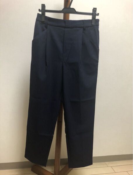 THE SHOP TK テーパードパンツ ネイビー