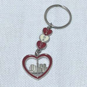 カナダ トロント ハート型キーホルダー おみやげ お土産 海外 海外旅行