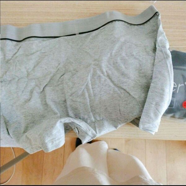 メンズ トランクス 3枚 3XL 大きいサイズ パンツ セット グレー ボクサー 前開きなし 肌着 ボクサーパンツ グレー