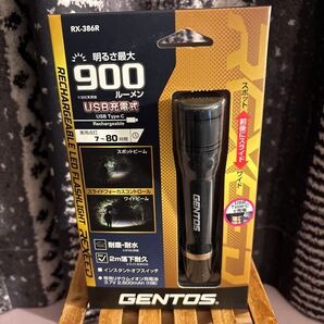 未開封 GENTOS(ジェントス) 懐中電灯 LEDライト 充電式 RX-386R
