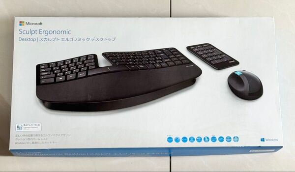 【送料込】Microsoft Sculpt Ergonomic Desktop スカルプト エルゴノミックデスクトップ 中古 箱付