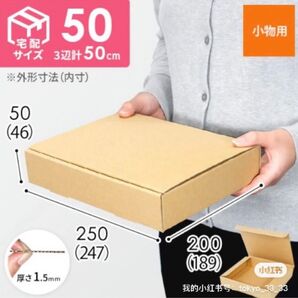 ☆新品・未使用☆ 宅急便コンパクト相当サイズ 厚さ5cm 250mm*200mm*50mm 20枚セット