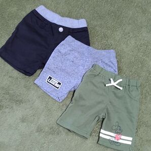 子供服 ズボン 半ズボン 80cm キッズ 短パン 夏服 男の子 3枚 まとめ売り