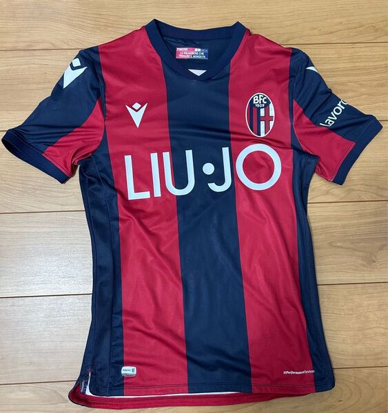 値下げ可能 サッカー イタリア セリエA ボローニャ ホーム ユニフォーム マクロン