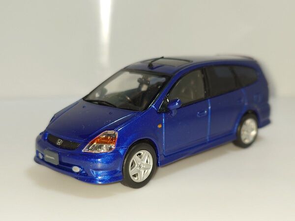 EBBRO HONDA STREAM 1/43 ミニカー ブルー