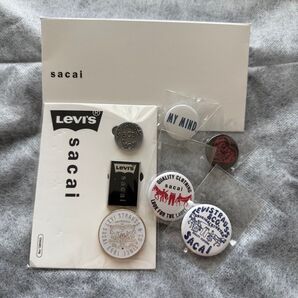 sacai LEVI'S Pins & ノベルティ 缶バッジ セット ピンズ