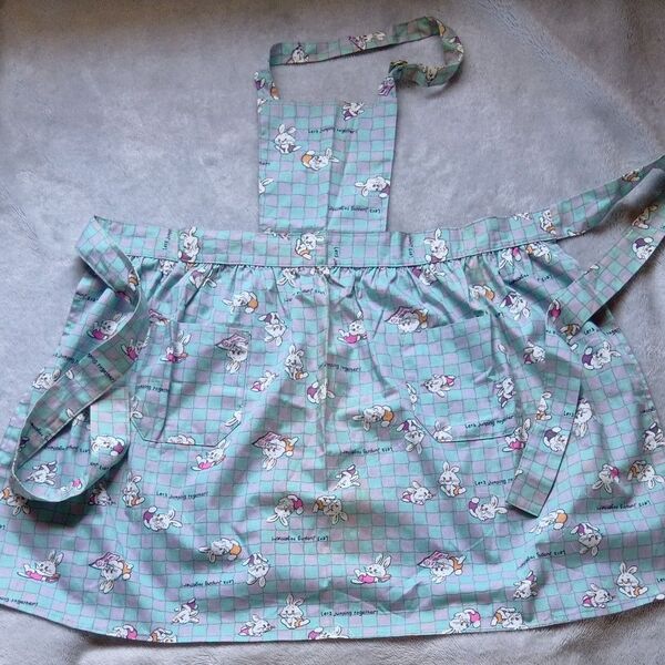 うさちゃん柄エプロン ハンドメイド Used