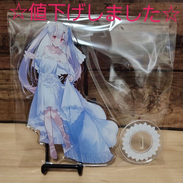 百鬼あやめ アクリルスタンド 白ドレス 片面 他にもアクスタ出品有り♪ ホロライブ