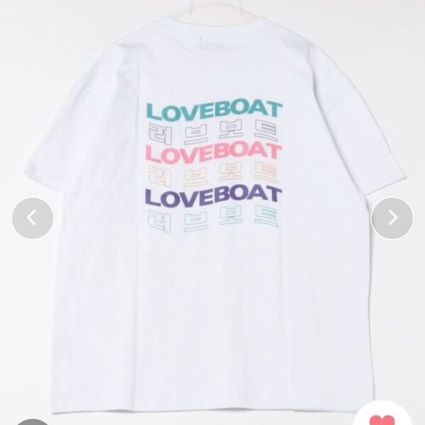 zozotown LOVE BOAT Tシャツ 半袖 ホワイト 韓国 Tee WHITE プリント アメカジ