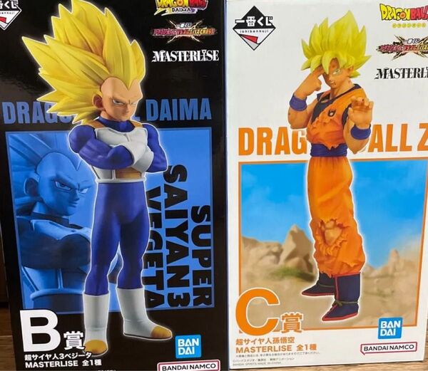 一番くじ ドラゴンボール VSオムニバスCROSS B賞 超サイヤ人3ベジータ C賞超サイヤ人孫悟空 VSオムニバスアルティメット