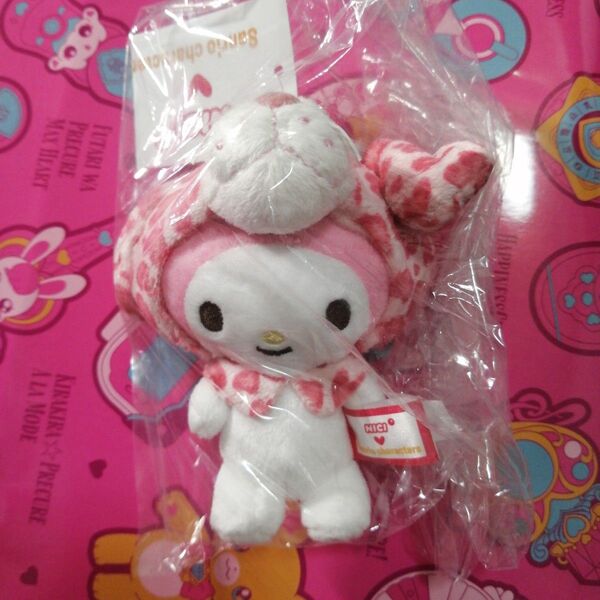 新品未開封 サンリオ nici ニキ マイメロディ マイメロ レオパード ピンク マスコット キーホルダー