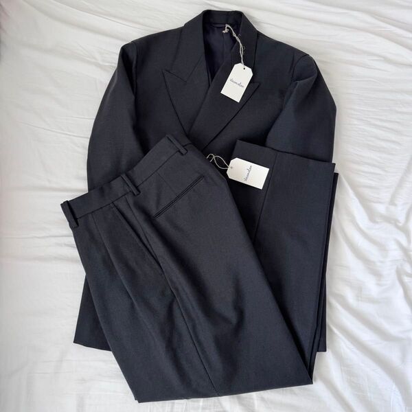 新品 Steven alan 25ss セットアップ ネイビー S メンズ 特価 スーツ テーラードジャケット スラックス