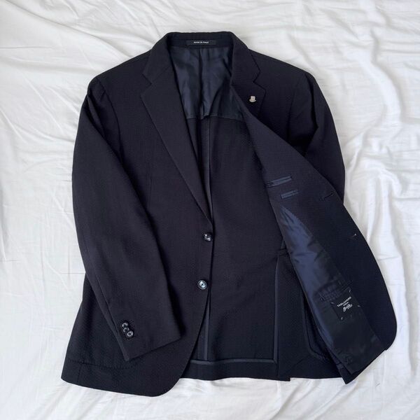 美品 TAGLIATORE テーラードジャケット 48 ネイビー 紺ブレ Brilla per il gusto別注 イタリア製