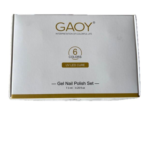 GAOY ジェルネイルポリッシュセット 6色 UV LED