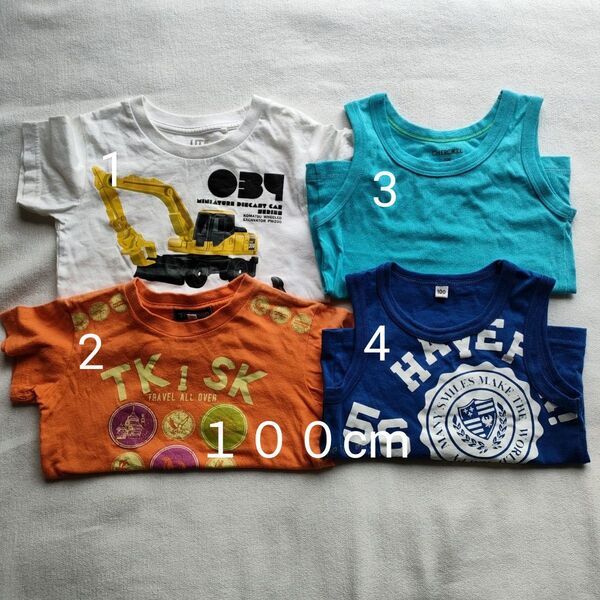 【K00-④】100cm Tシャツ タンクトップ キッズ