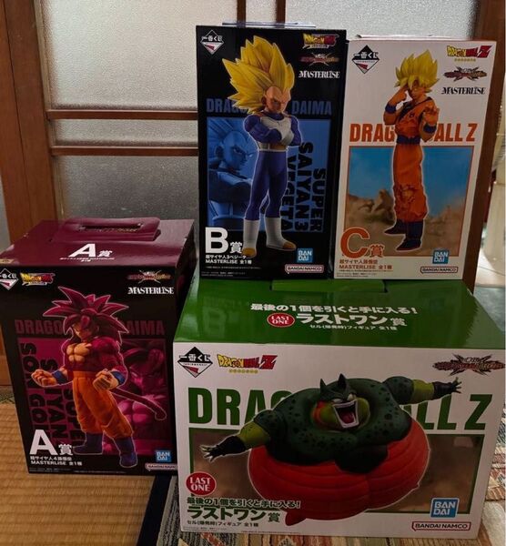 ② 一番くじ ドラゴンボール VSオムニバスCROSS A賞 悟空4 B賞 べジータ C賞 悟空 ラストワン賞 セル