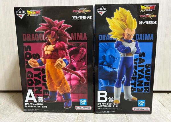 ② 一番くじ ドラゴンボールvsオムニバスCROSS A賞 超サイヤ人4孫悟空 B賞 超サイヤ人3ベジータ