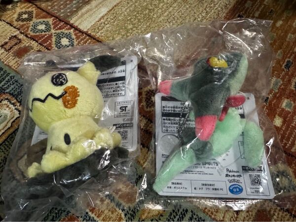一番くじ Pokmon Ghost C賞 ぬいぐるみマスコット ドラメシヤ ミミッキュ