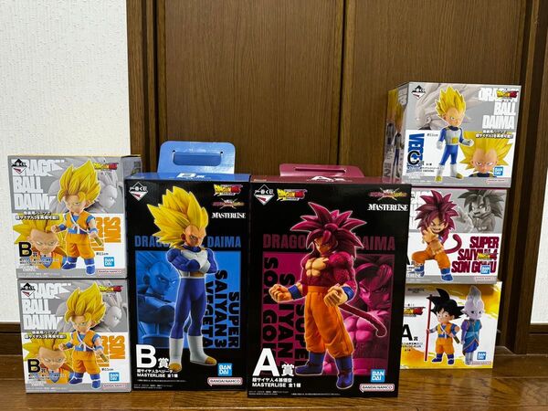 ドラゴンボール 一番くじ DAIMA フィギュア 7個セット 孫悟空 ベジータ