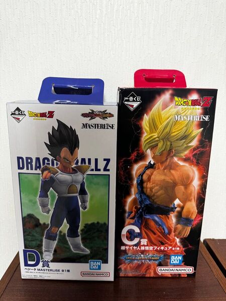 ドラゴンボール 一番くじ C賞 超サイヤ人孫悟空 D賞 ベジータ 開封済