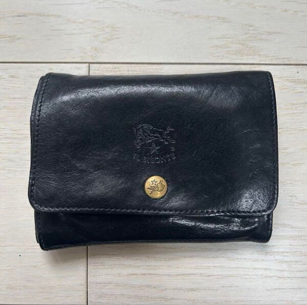 イルビゾンテ IL BISONTE 二つ折り財布 レザー 財布 イルビゾンテ IL BISONTE ブラック