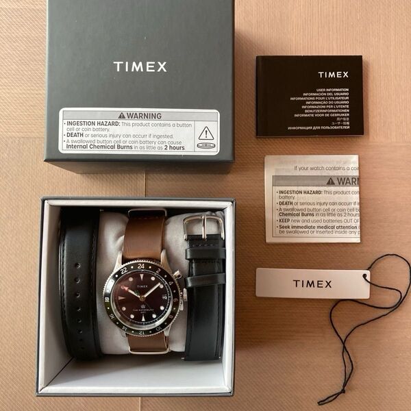 【未使用】Timex ウォーターベリー トラディショナル GMT39mm TW2V28700VQ