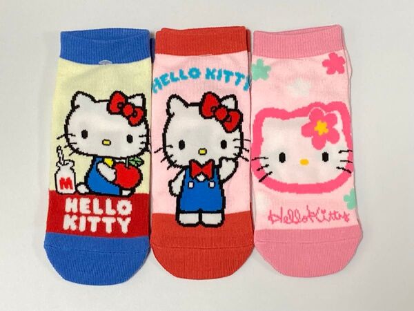 【No.30】サンリオ ハローキティ キティちゃん かわいい 靴下 ソックス 3足 ハローキティ
