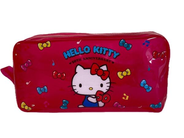 ハローキティ キティちゃん ビニールポーチ ペンケース コスメポーチ ガジェット入れ 小物入れなど サンリオ