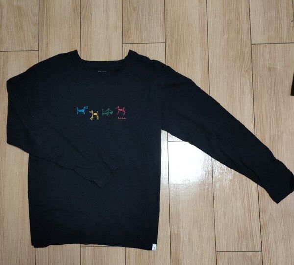 ポールスミス Paul Smith ロングTシャツ ロンT 黒 長袖Tシャツ 犬