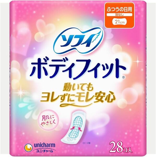 No.1 ソフィ ボディフィット 21cm ナプキン 28枚 昼用