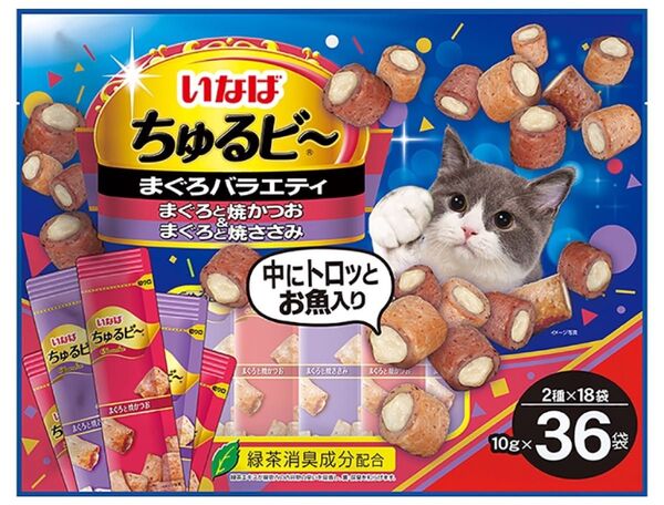 いなば ちゅるビ〜 まぐろバラエティ 36袋入り 10g×36袋