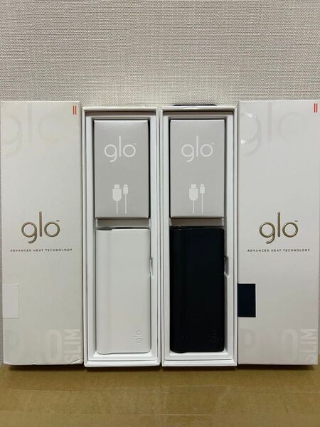 【動作通電確認済】 glo pro slim グロー プロ スリム ぶ黒 & 白 ブラック ホワイト