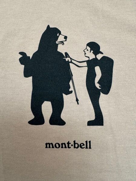 mont-bell モンベル Tシャツ ウィックロン 道案内 モンタベア L