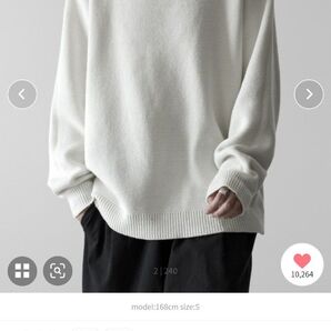 【本日削除】【即日発送】【RUUBON】 relax turtle neck knit / リラックス タートルネック ニット