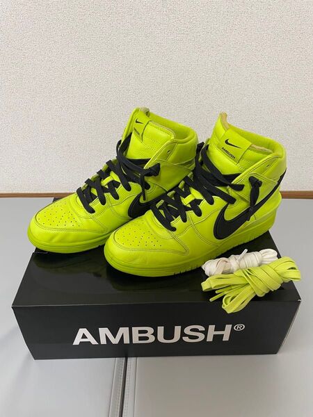 NIKE × AMBUSH ナイキ ダンク ハイ ライムグリーン 28.5cm