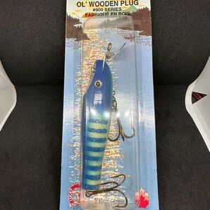 OL'WOODEN PLUG #988 BLUE PIKE