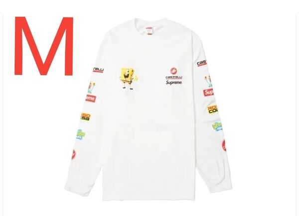 Supreme x SpongeBob Castelli Racing L/S Tee "White"