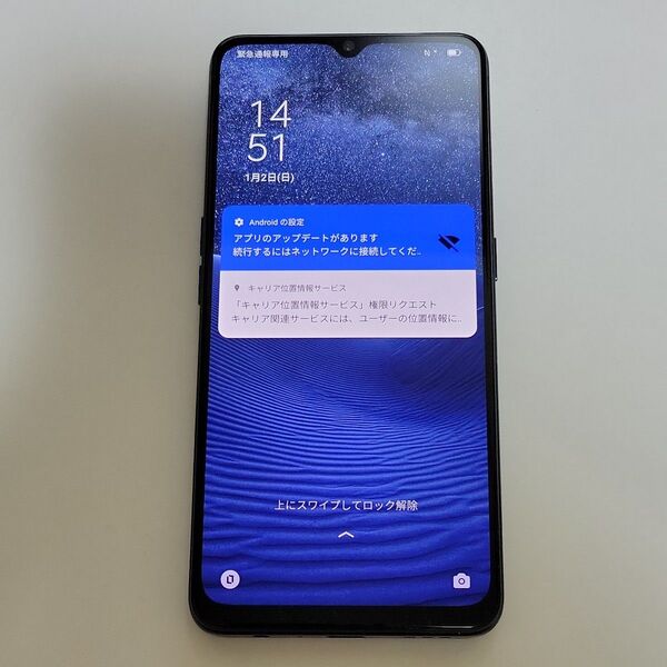 美品 OPPO Reno3A ブラック