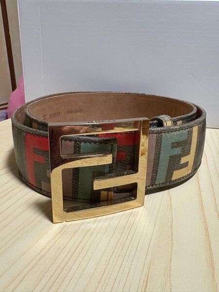FENDI ズッカ柄 ベルト ヴィンテージ