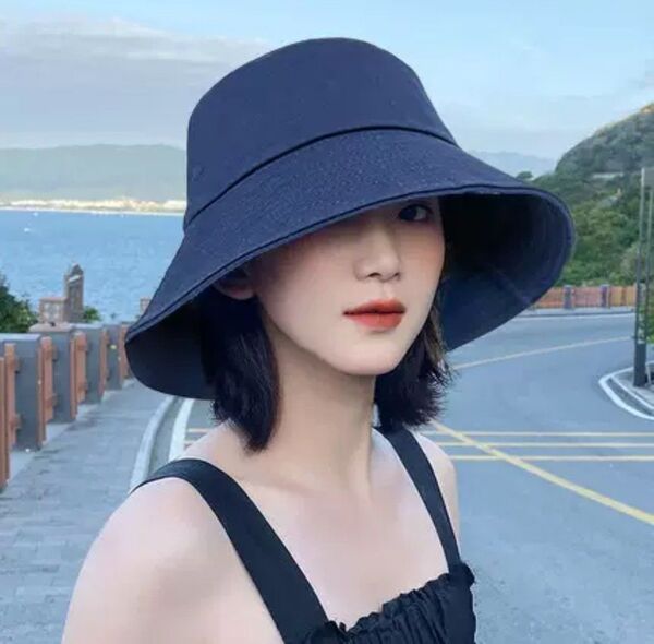 レディース帽子 コットン帽子 バケットハット 春夏ハット サイズ調整可能 日よけ帽子 小顔効果抜群可愛い おしゃれ帽子 洗える