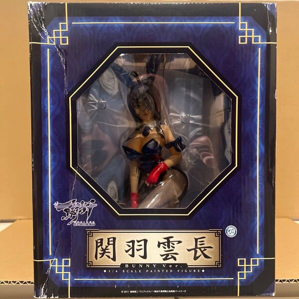 【未開封品】【送料無料】一騎当千 集鍔闘士血風録 関羽雲長 バニーver. 1/4 完成品フィギュア