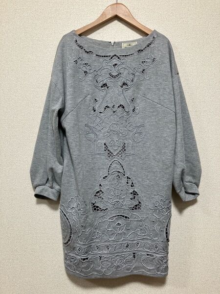 グレースコンチネンタル 刺繍ワンピース