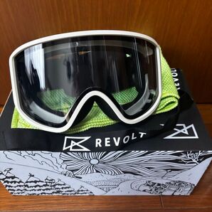 スノーボード ゴーグル ユニセックス REVOLT リボルト 平面レンズ 調光レンズ FLAT LIGHT FRAME