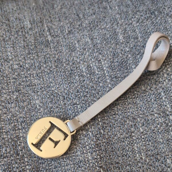 FURLA フルラ ロゴチャーム バッグチャーム キーホルダー 両面ロゴ