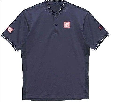 UNIQLO(ユニクロ)/ノバク・ジョコビッチ選手着用モデル/ドライEXポロシャツ/全豪オープンテニス2017/ネイビー/Mサイズ