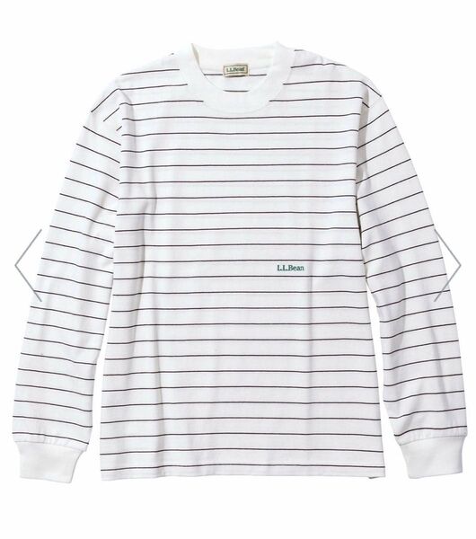 L.L.Bean/エルエルビーン Union L/S Stripe Tee ボーダーTロンT 刺繍