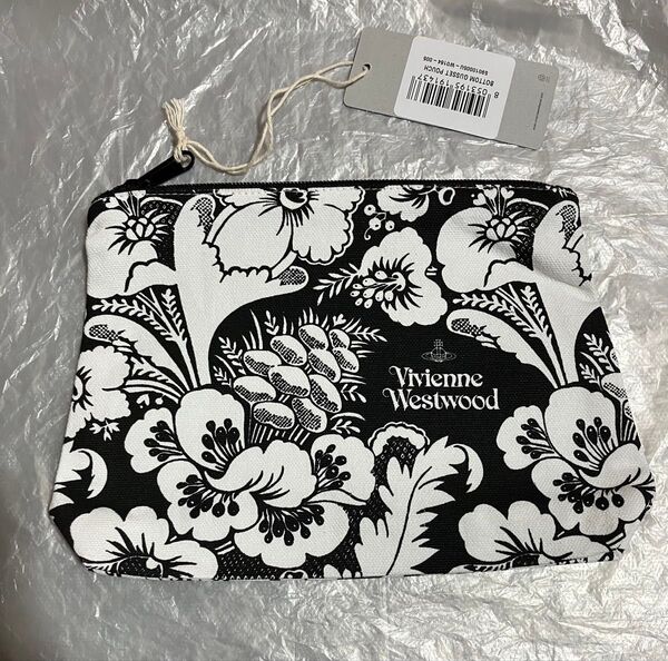 ヴィヴィアンウェストウッド ノベルティポーチ 花柄 非売品 下げ札付き